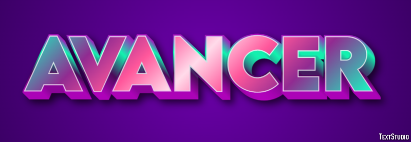 Avancer Texteffekt
