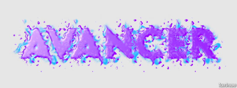 Avancer Texteffekt