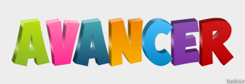 Avancer Texteffekt