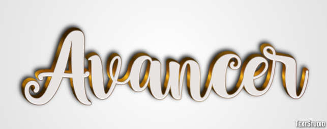 Avancer Texteffekt
