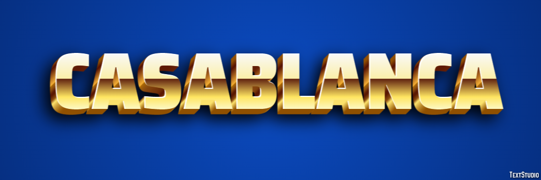Casablanca Text effect