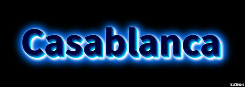 Casablanca Text effect