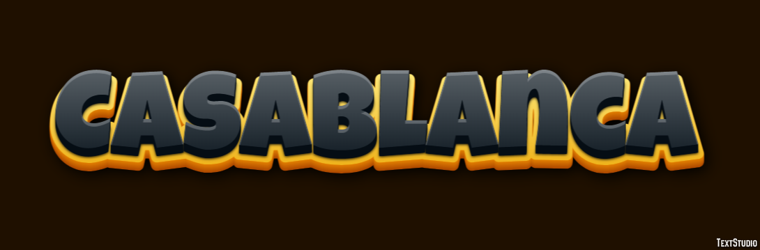 Casablanca Text effect