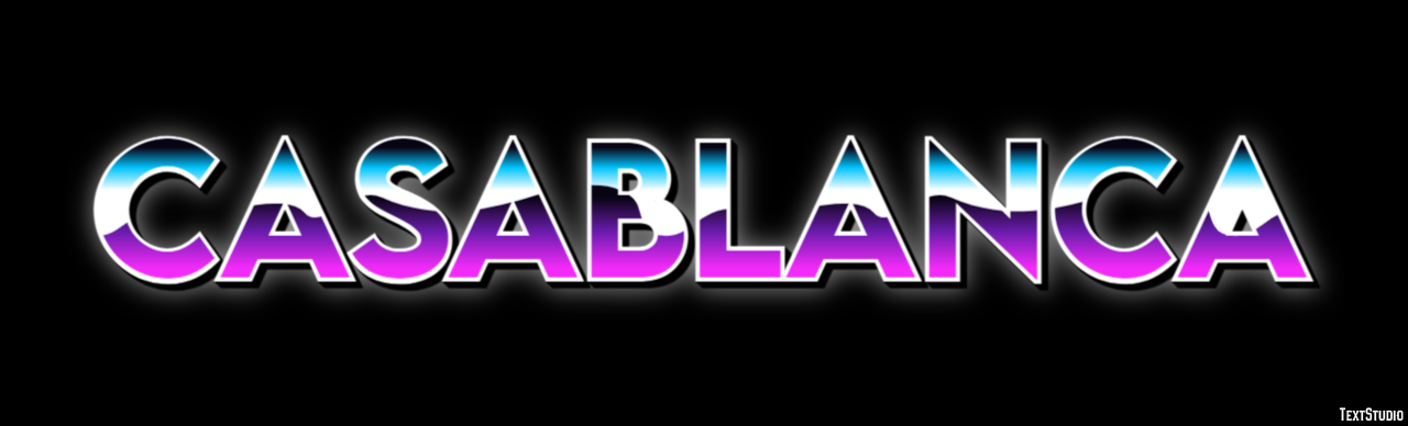 Casablanca Text effect
