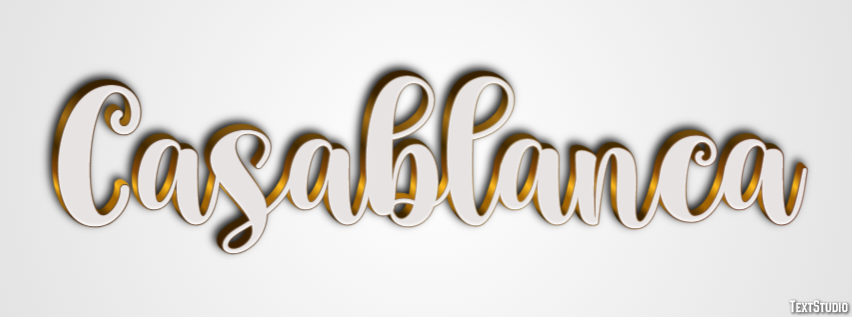 Casablanca Text effect
