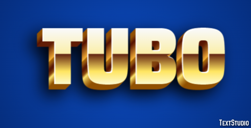 Tubo Efeito de texto