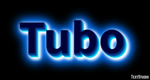 Tubo Efeito de texto