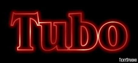 Tubo Efeito de texto