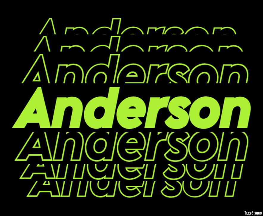 Anderson Эффект текста