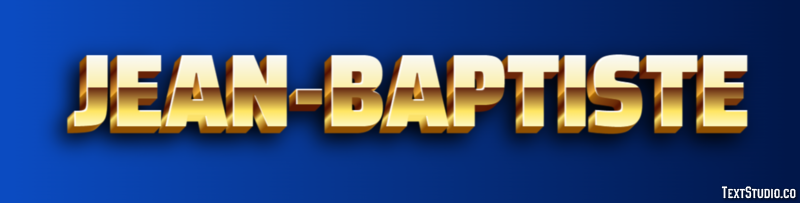 Jean-Baptiste Text Effect