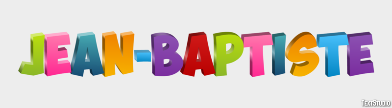 Jean-Baptiste Text Effect
