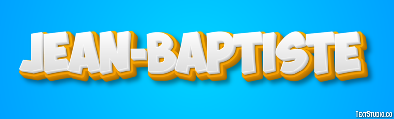 Jean-Baptiste Text Effect