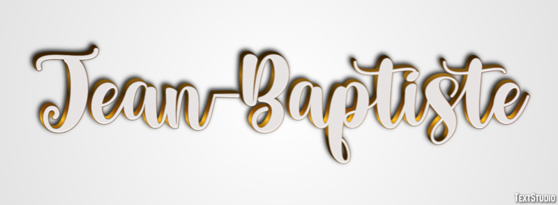 Jean-Baptiste Text Effect