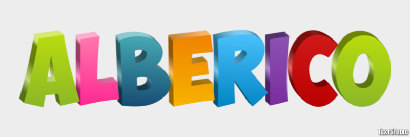 Alberico Text effect