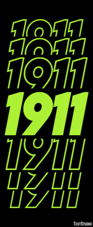 1911 Efekt tekstowy