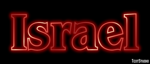 Israel Text effect