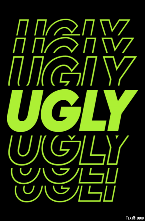 Ugly Effetto testo