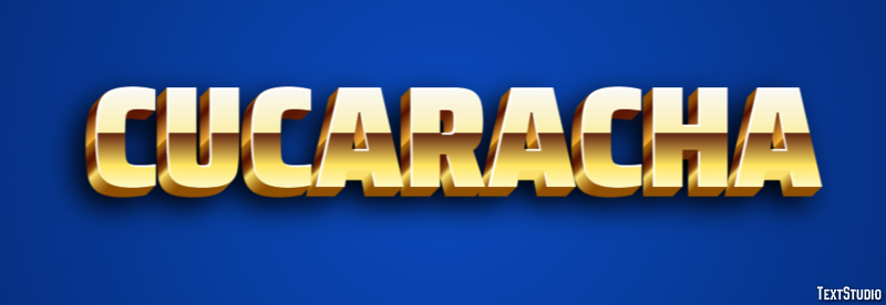 Cucaracha Efecto de texto