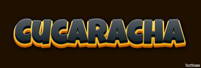 Cucaracha Efecto de texto