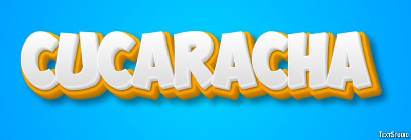 Cucaracha Efecto de texto
