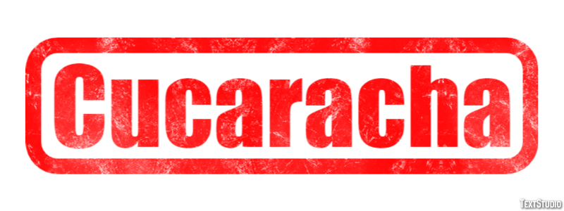 Cucaracha Эффект текста
