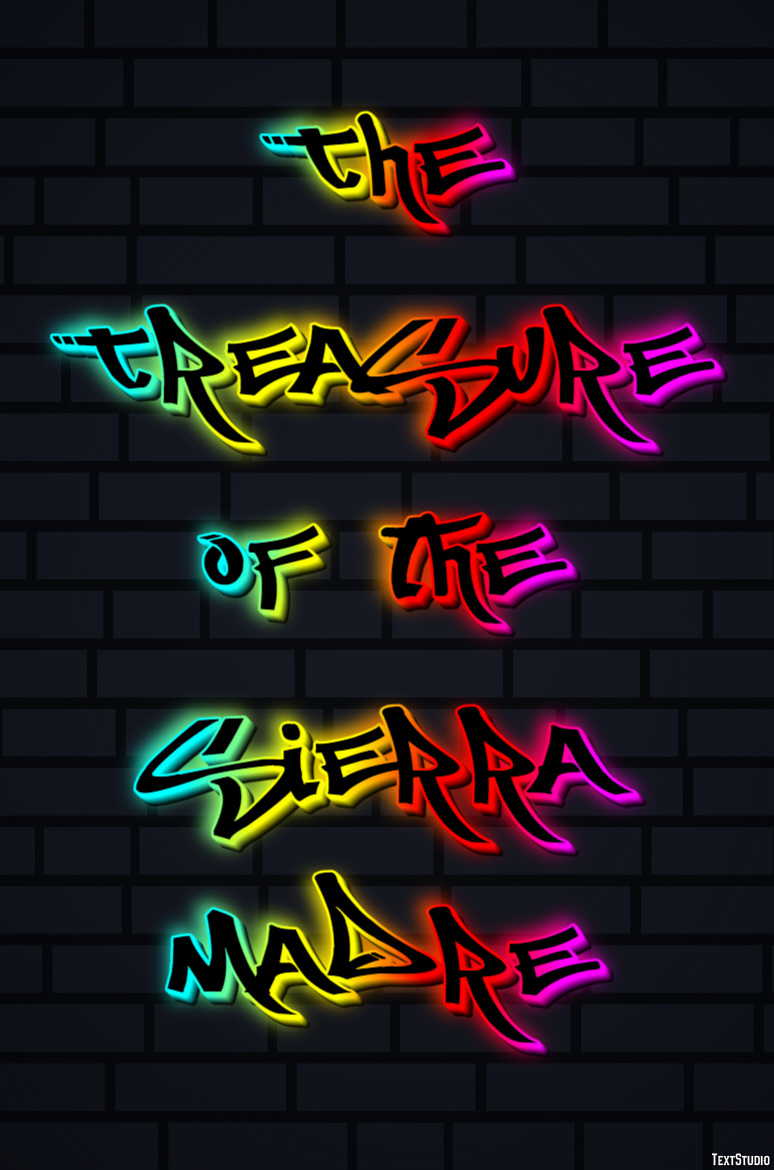 The Treasure of the Sierra Madre Text effect