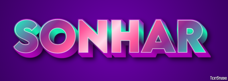 Sonhar Efeito do texto