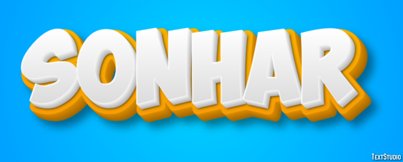 Sonhar Efeito do texto