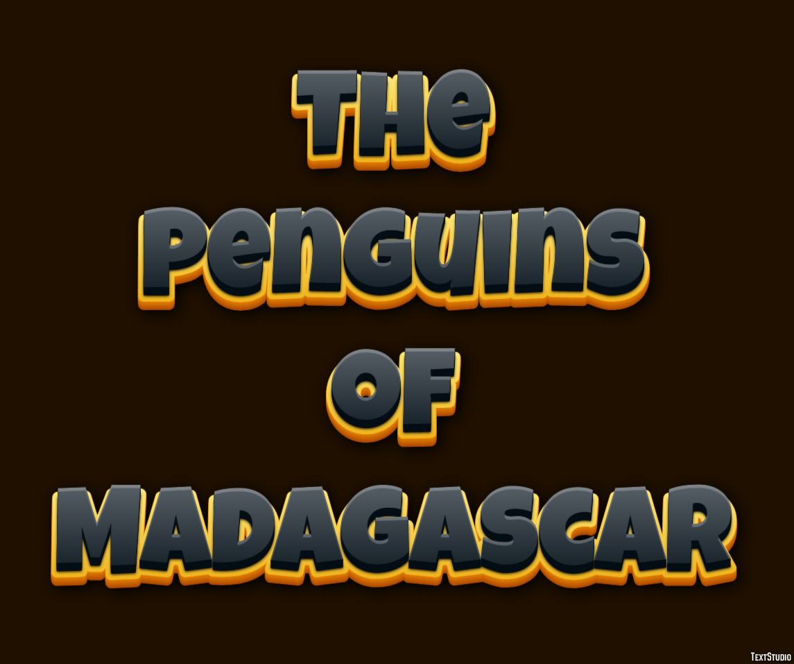 The Penguins of Madagascar Tekst Effect