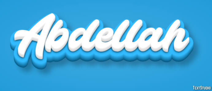 Abdellah Text effect