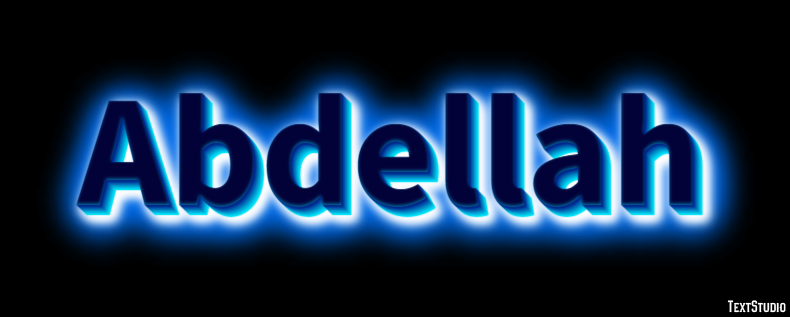 Abdellah Text effect