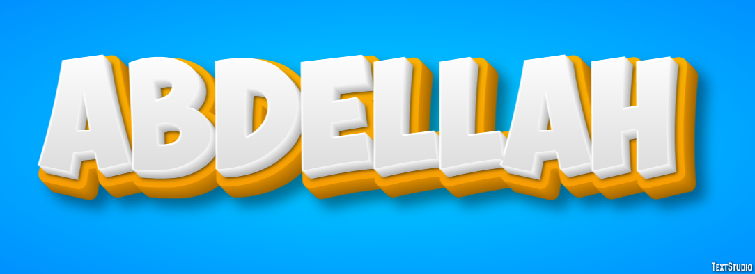 Abdellah Text effect