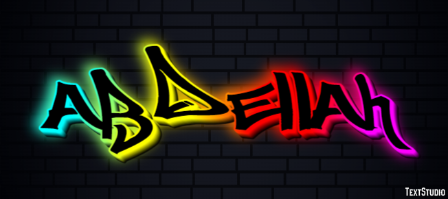 Abdellah Text effect