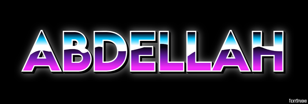 Abdellah Text effect