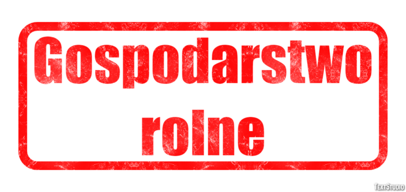 Gospodarstwo rolne Efekt tekstowy