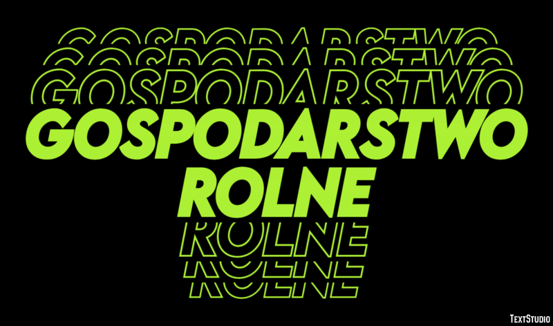 Gospodarstwo rolne Efekt tekstowy