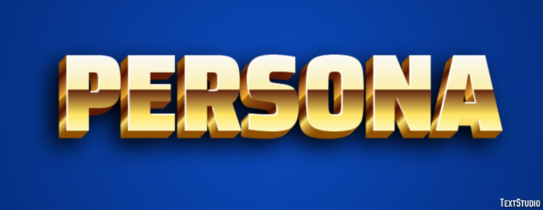 Persona Tekst Effect