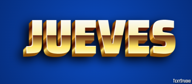 Jueves Efecto de Texto