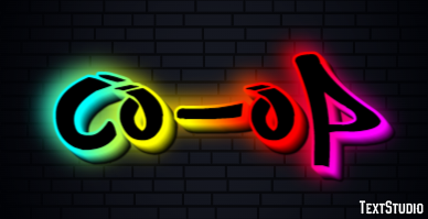 Co-op Texteffekt