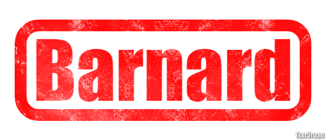 Barnard Text effect