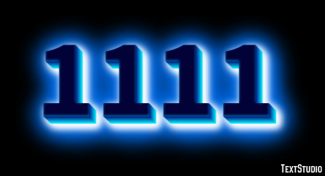 1111 Text Effect