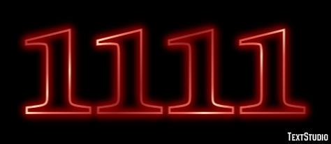 1111 Text Effect