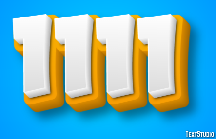 1111 Text Effect