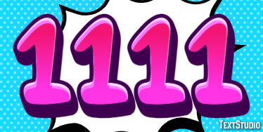 1111 Efekt tekstowy
