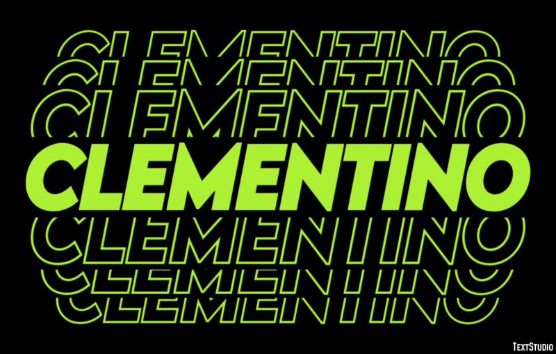 Clementino Effetto testo
