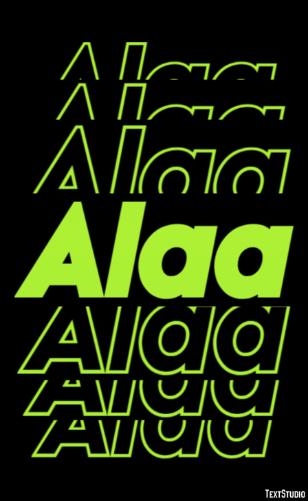 Alaa Effetto testo