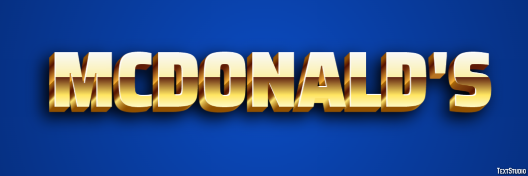 McDonald's Tekst Effect