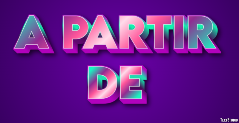 A partir de Text Effect