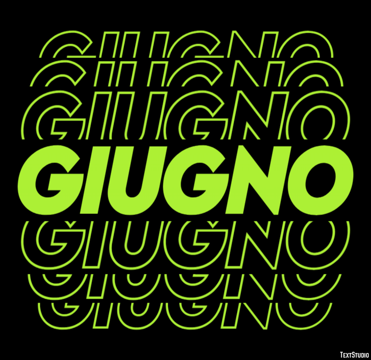 Giugno Texteffekt