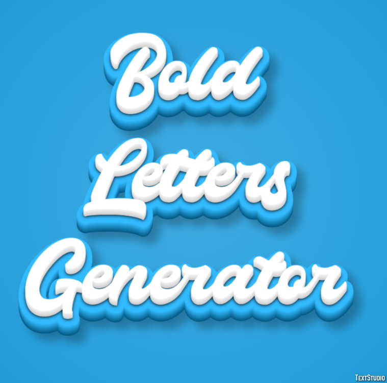 Bold Letters Generator Effet de Texte